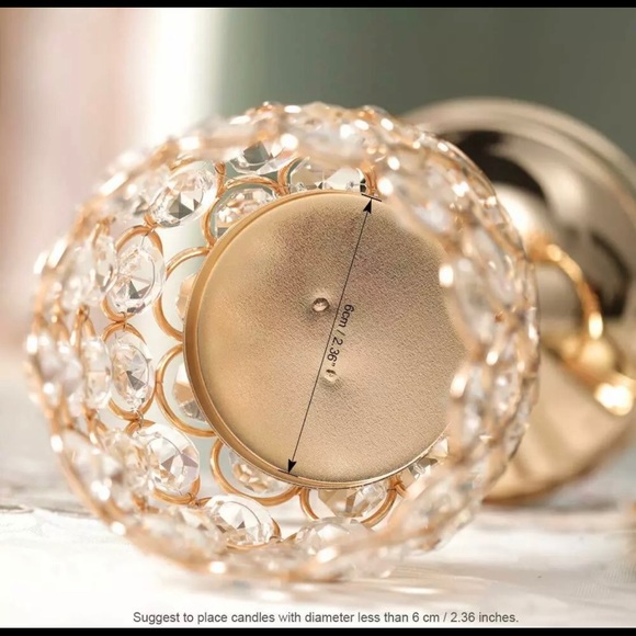 Candle Holder Lamp Tea Light Stand Centerpiece - Picture 3 of 6